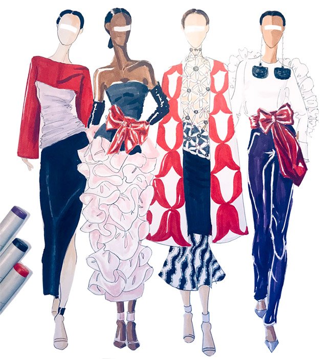 Illustrating my Favorite Fashion Designer • tanyagardner.com