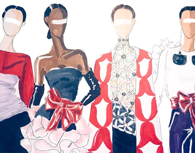 Valentino S20 Fashion Illustration by Tanya Gardner