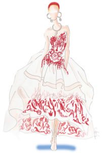 Alexander McQueen Fall2020 Fashion Illustration3 by Tanya Gardner